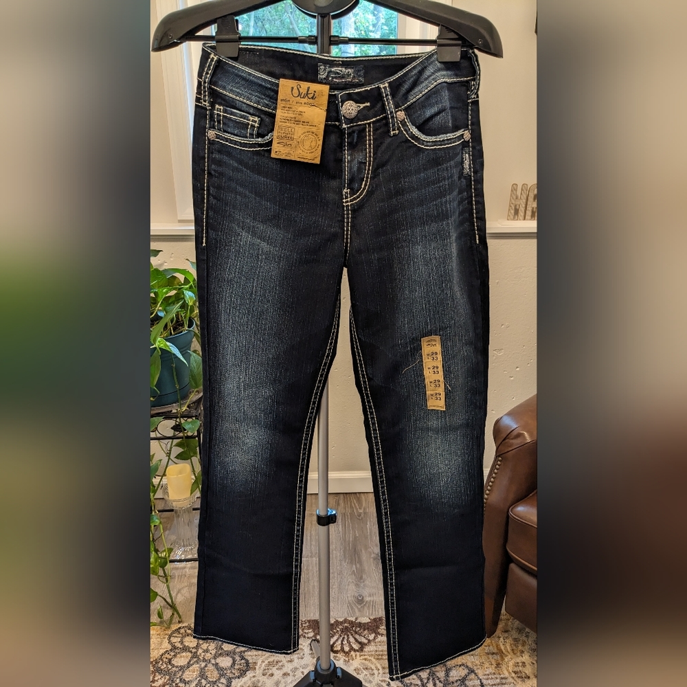 Silver Suki Jeans